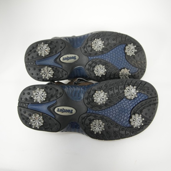 FootJoy Golf Sandals Mens 9 Brown Soft Spikes Adjustable Straps 45641